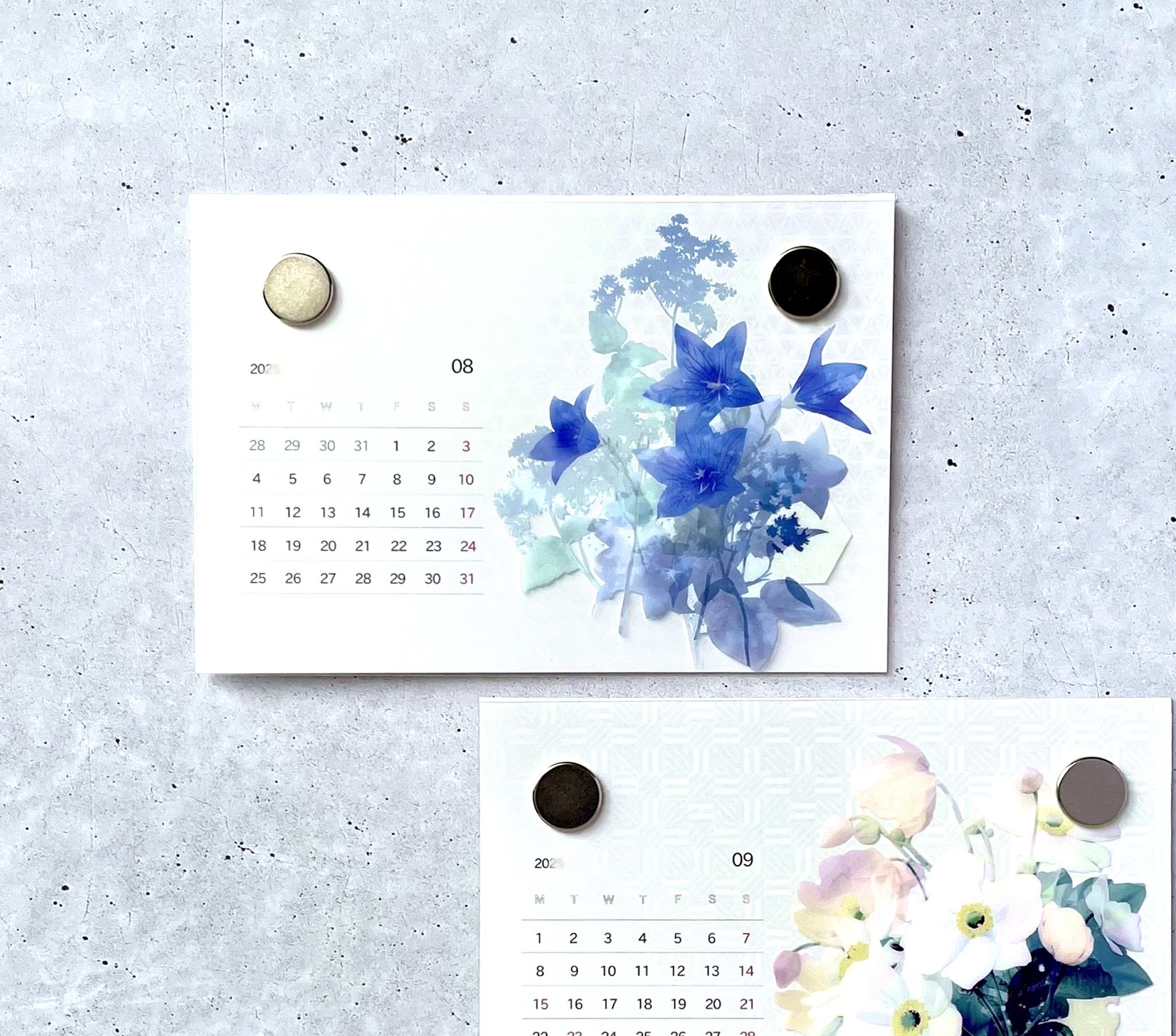 \ 春限定 / - 桜 - 平ポーチ＆ハガキサイズカレンダーセット｜草花で彩る、心うるおうアートギフト | 10枚目