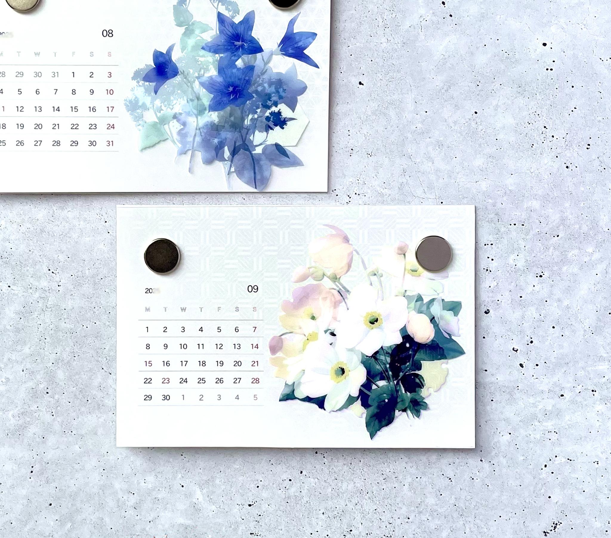 \ 春限定 / - 桜 - 平ポーチ＆ハガキサイズカレンダーセット｜草花で彩る、心うるおうアートギフト | 11枚目