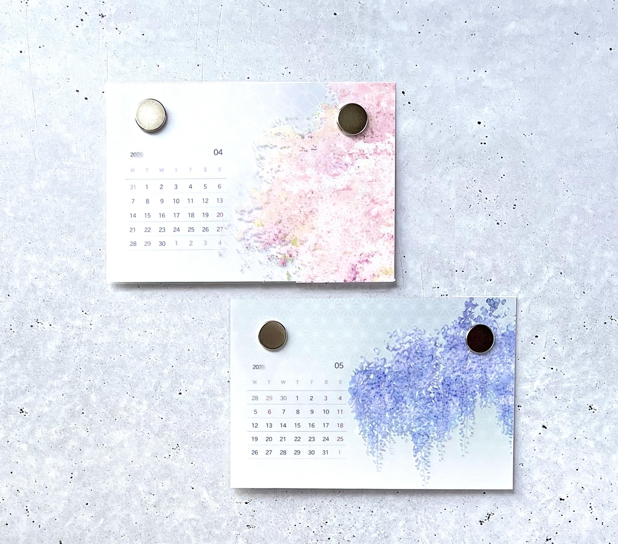 \ 春限定 / - 桜 - 平ポーチ＆ハガキサイズカレンダーセット｜草花で彩る、心うるおうアートギフト | 12枚目