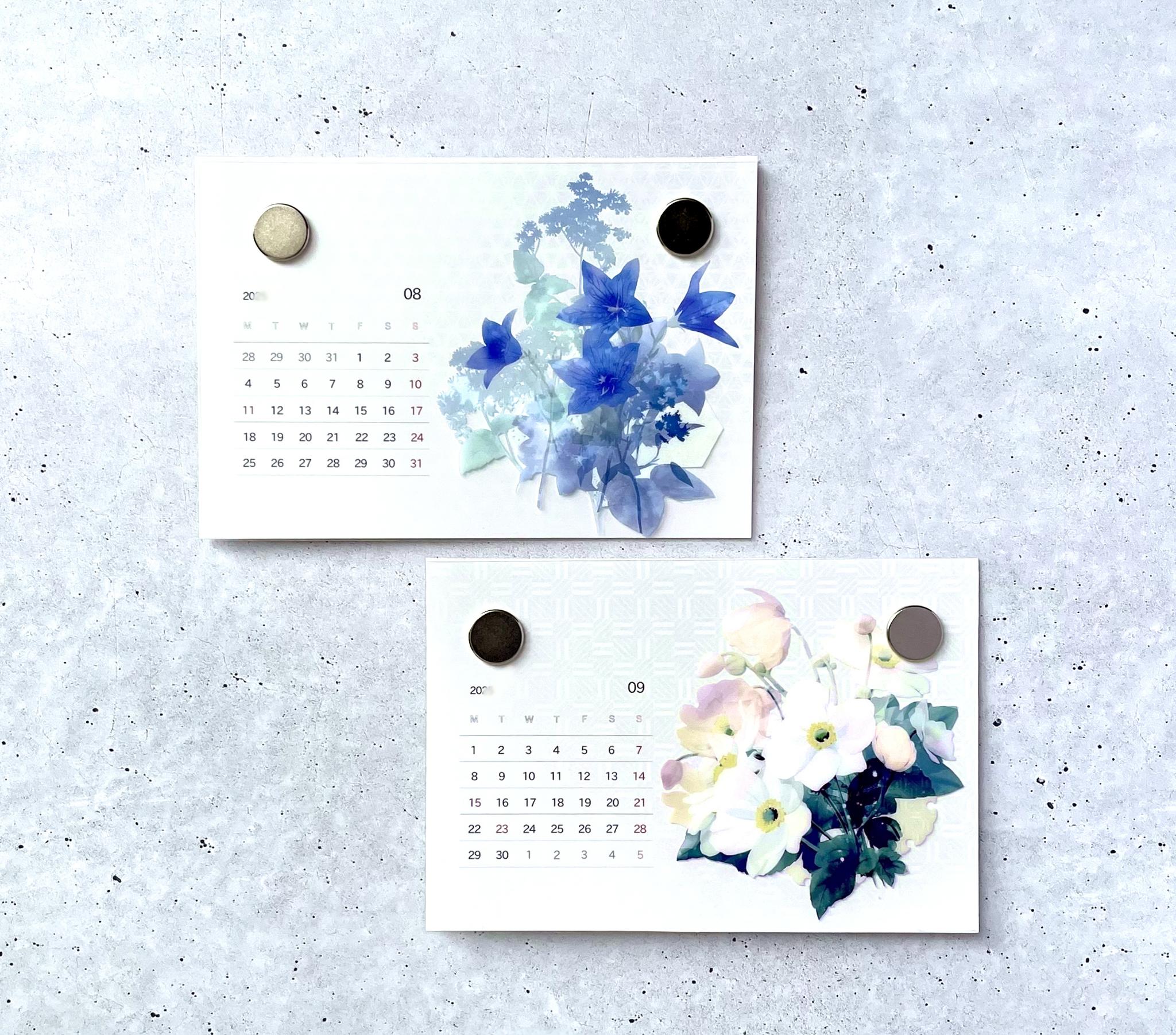 \ 春限定 / - 桜 - 平ポーチ＆ハガキサイズカレンダーセット｜草花で彩る、心うるおうアートギフト | 13枚目